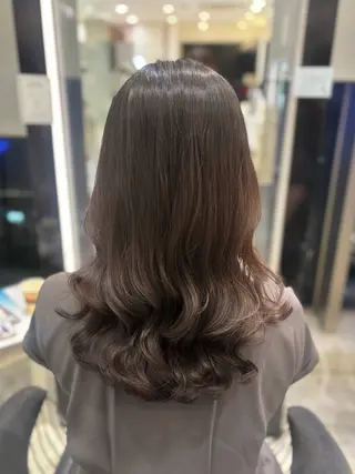 セミロング パーマ 🌸銀座No.1パー マ🌸いでいあやのヘアスタイル