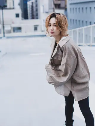 ミディアム カラー chouchou 心斎橋のヘアスタイル