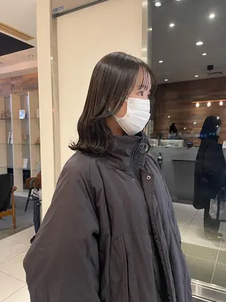 ミディアム カラー ハイトーン/ 髪質改善/ヒロタリカのヘアスタイル