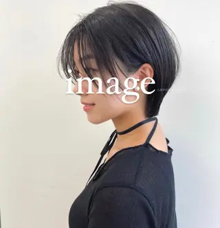 ショート 韓国リアルハッシュ レイヤーカットのヘアスタイル