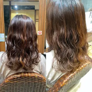 ミディアム パーマ 三好春奈 /イルミナカラーのヘアスタイル