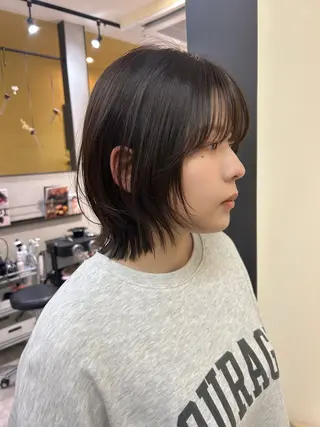 ショート hub hair レイヤー/透明感のヘアスタイル