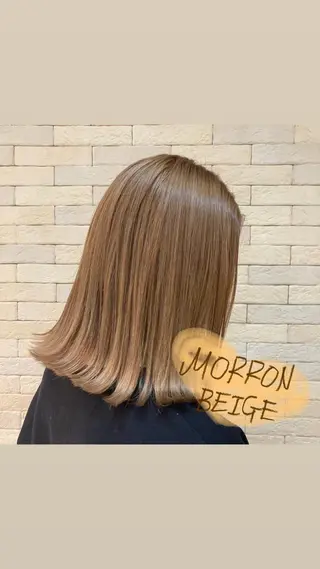 ミディアム acroあべの店所属・🧸顔周りカット /透明感🎀のヘアスタイル