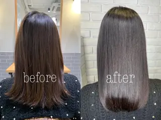 ミディアム カラー 髪質改善/縮毛矯正 艶カラー/珠聡のヘアスタイル