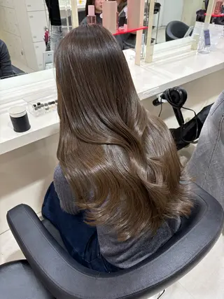 ミディアム カラー ヘアアレンジ 💟RINNA 艶カラー💟のヘアスタイル