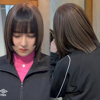 ショート 赤みオフの透明感職人 /ケア重視の美髪施術のヘアスタイル