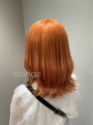 セミロング カラー ハイトーン/カラー /ウルフ/RENAのヘアスタイル