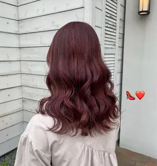 ミディアム ハイトーン/透明感 カラー/下出有沙のヘアスタイル