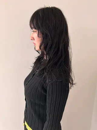 ロング ケアパーマ/ケアブリ ーチdaisukeのヘアスタイル