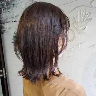 ミディアム カラー フリーランス所属・韓国ヘア レイヤー くびれヘアMATSUのヘアスタイル