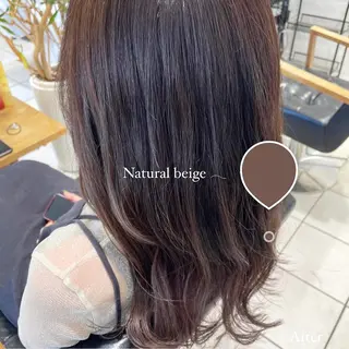 ロング カラー 小柳 歩美のヘアスタイル