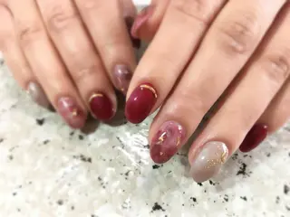 ネイル Aim* 深爪・自爪育成専門店のネイルデザイン