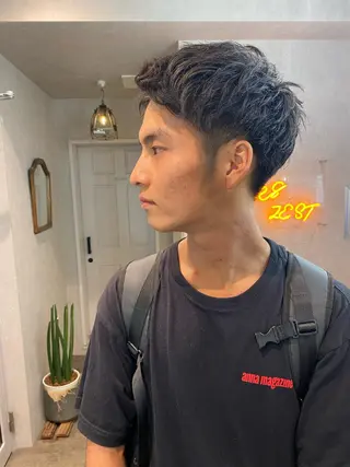 ショート パーマ ヘアアレンジ メンズ XENA表参道 MIKUのヘアスタイル