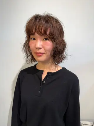 パーマ ハセガワ レナのヘアスタイル