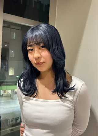 ミディアム カラー カットモデル募集/島 桜子のヘアスタイル