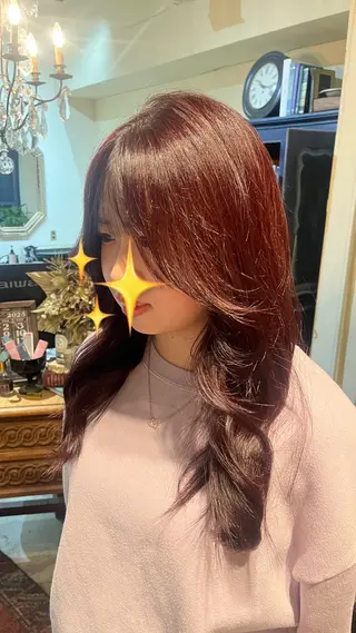 セミロング なじませエクステ🍒 Haruka💝のヘアスタイル