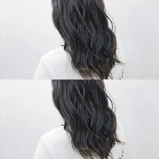 セミロング カラー 永岡 鉄平のヘアスタイル