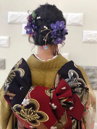 ミディアム ヘアアレンジ これた🧸ヘアメ職人 ♡髪質改善♡カラーのヘアスタイル