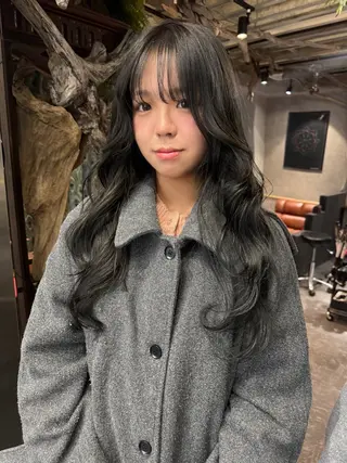 ミディアム カラー パーマ ヘアアレンジ メンズ 心斎橋美容室 Junのヘアスタイル