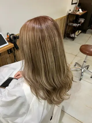 ロング カラー 🌈ダブルカラー🌈 💚みやのしんじ💚のヘアスタイル