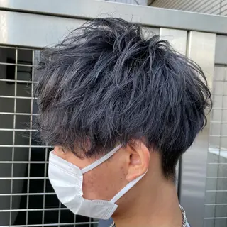 ショート カラー メンズ 【メンズ縮毛矯正】 田中秀斗のヘアスタイル