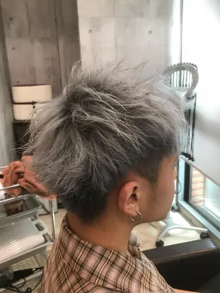 ショート カラー パーマ ヘアアレンジ メンズ キッズ ネイル マツエク・マツパ MODEK's西宮店 マネージャー神道有基のヘアスタイル