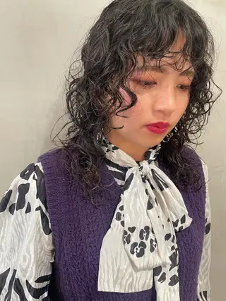 ミディアム パーマ 優作 〜圧倒的信頼〜のヘアスタイル