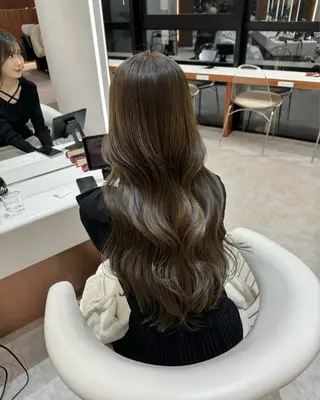 ロング カラー 韓国レイヤー🇰🇷 韓国研修◎渋谷カイトのヘアスタイル