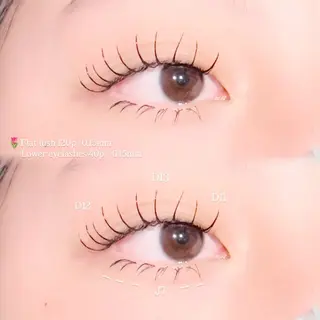 マツエク・マツパ Konoka 𐙚⸝⸝꙳のマツエク・マツパデザイン