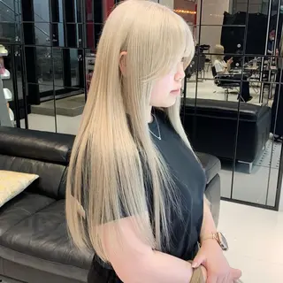 ロング カラー ハッシュカット/ハイ トーン/MANAMIのヘアスタイル