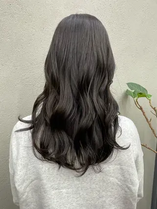 ロング カラー 💍透明感💍 上岡夕理香のヘアスタイル