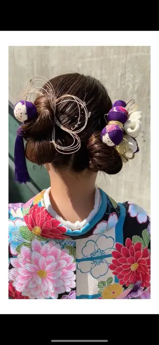 ロング ヘアアレンジ 名駅/大人可愛い /艶髪/流音のヘアスタイル