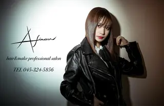 セミロング カラー レイヤー/ウルフ ハイトーンhiroのヘアスタイル