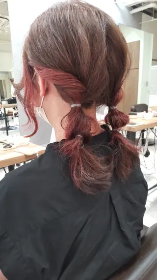 ミディアム ヘアアレンジ 北村 恵美のヘアスタイル