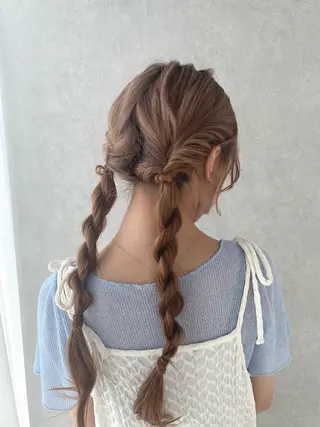 ヘアアレンジ FERiCIA所属・ちはな‎🤍 ヘアセット／縮毛矯正のヘアスタイル