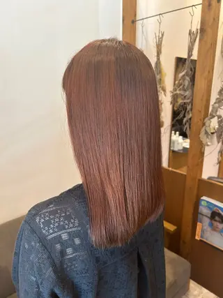 ミディアム カラー 田中 琴鈴のヘアスタイル