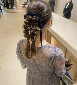 ロング ヘアアレンジ 江上 京花のヘアスタイル