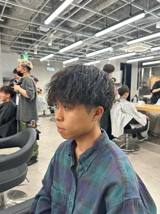 ショート パーマ メンズ 【メンズ特化】 サエキカズマのヘアスタイル