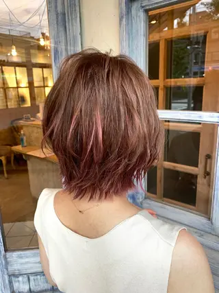 ショート カラー 森 早希絵のヘアスタイル