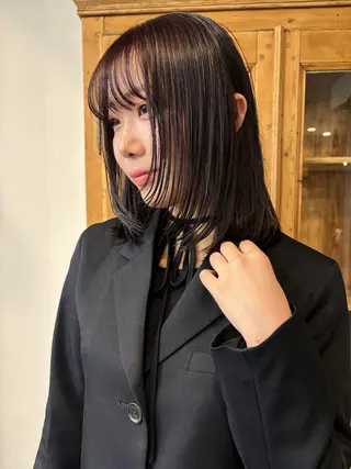 セミロング parc所属・タテヤマ ユウヤのヘアスタイル