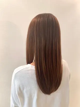 ロング 安永 涼のヘアスタイル