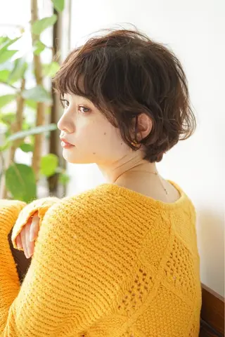 ショート 骨格/顔タイプ/ パーソナルカラー菅原のヘアスタイル