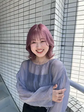 ミディアム カラー 原宿/似合わせ/髪質 改善/レイヤー/優希のヘアスタイル