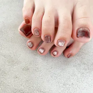 ネイル ゴテゴテ💙ワンホン リオナのネイルデザイン