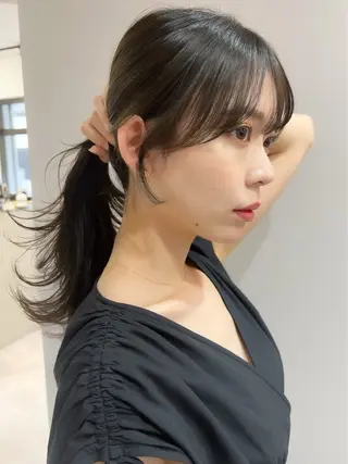 ロング カラー ヘアアレンジ 立川🤍韓国ヘア/ レイヤー🇰🇷🖤のヘアスタイル