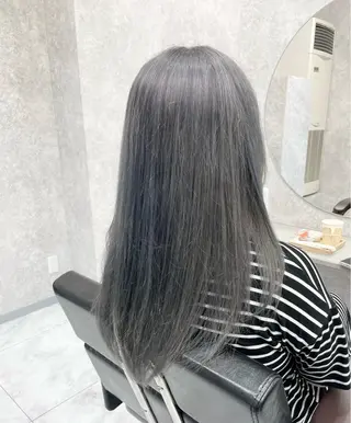 ロング 🦋ハイトーン🦋 石山 希理🦋のヘアスタイル