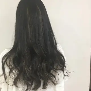 ロング カラー 福島 純子のヘアスタイル