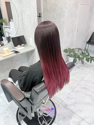 ロング カラー 🌺ハイトーン🌺 矢葺 なぎさ🌺🌺のヘアスタイル