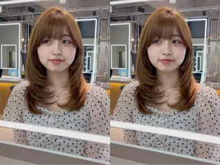 ミディアム カラー 【美髪矯正】 吉村　清志のヘアスタイル