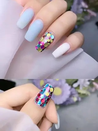 ネイル 🦋ネイルサロン ブラン🌈ゆりのネイルデザイン